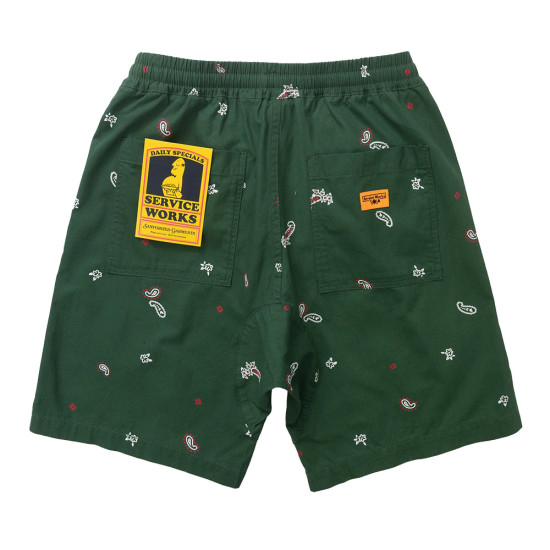 Service Works Unisex σορτς Paisley Chef Shorts